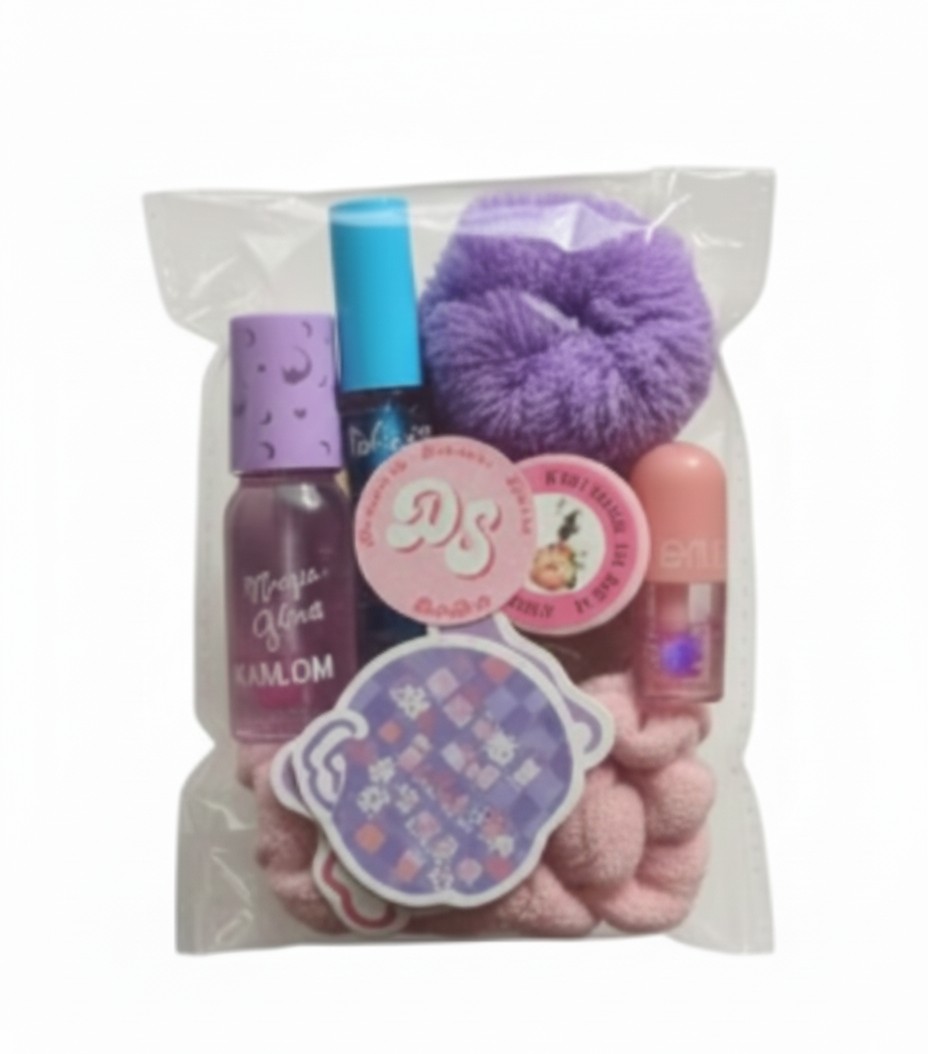 Purple Puff & Pink Magical Glow Kamlom Mini Beauty Set