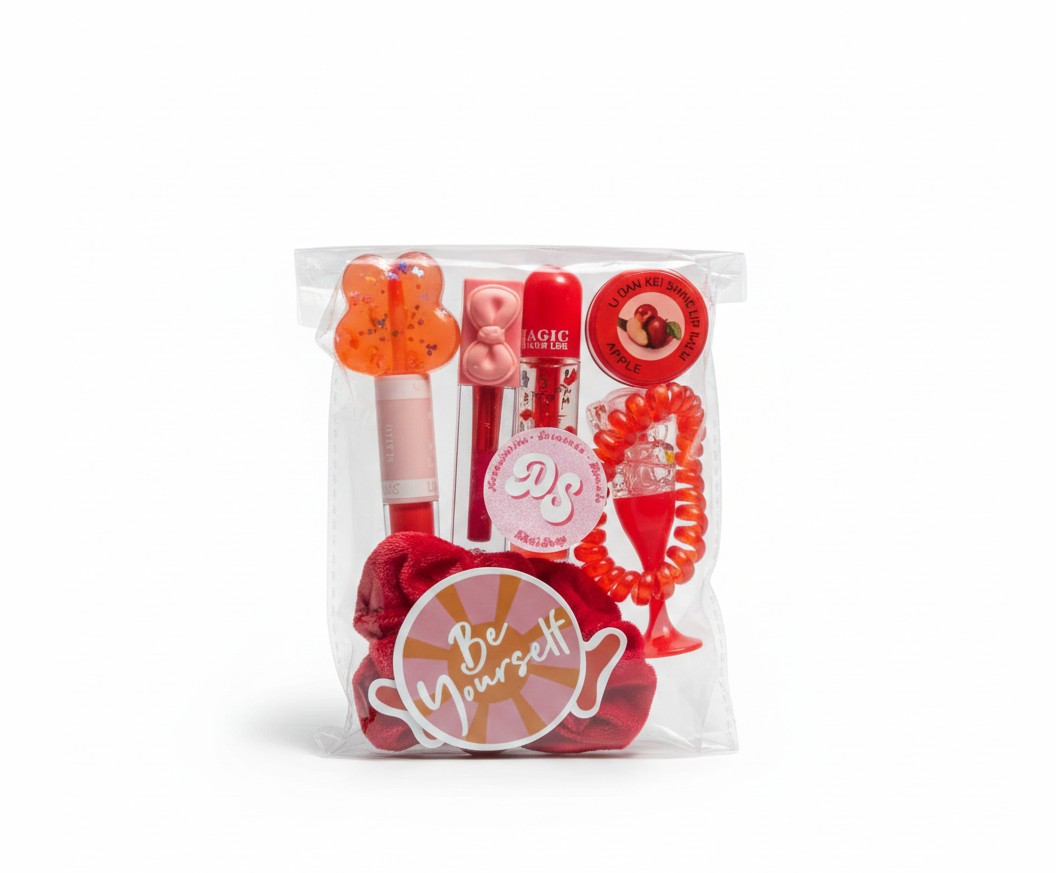 Be Yourself Red Hot Lip & Accessory Kit (Apple)