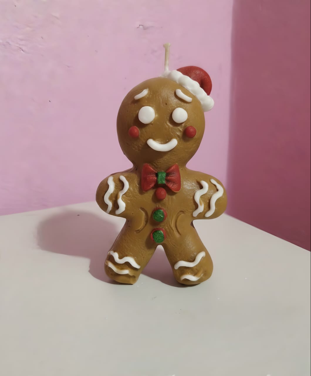 Christmas candle Ginger bread boy