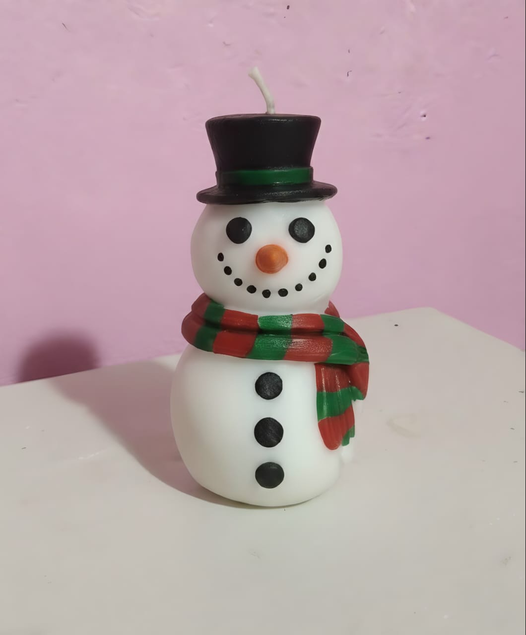 Christmas candle Snowman