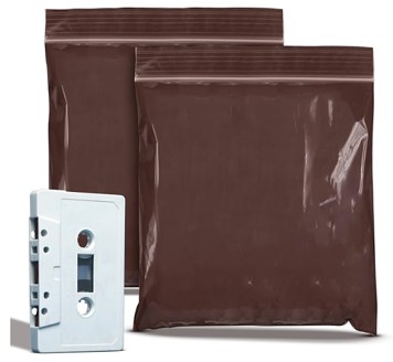 Apq Amber Zip Bags 12" X 12", Pack Of 100 Brown Poly Zip Bags ....