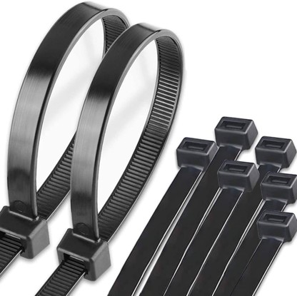 Black Cable Tie 9Mm X 550Mm/ 22" -100Pcs Per Pack