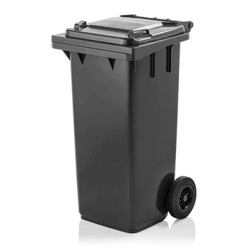 Black Wheelie Bins 120L (Size L55 X W47 X H95Cm Weight- 7.5Kg Material- Hdpe Max Load- 48Kg Bott...