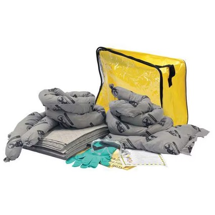 Brady Spill Kit, Universal Clear/Yellow 15 Gallon