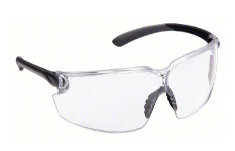 Condor Anti-Fog Black Gray Lens Safety Glasses With Black Frame