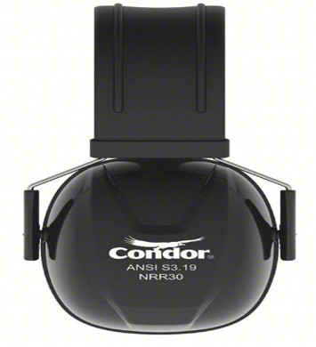 Condor Over-The-Head Ear Muffs, 30 Db Noise Reduction Rating Nrr, Dielectric No, Black