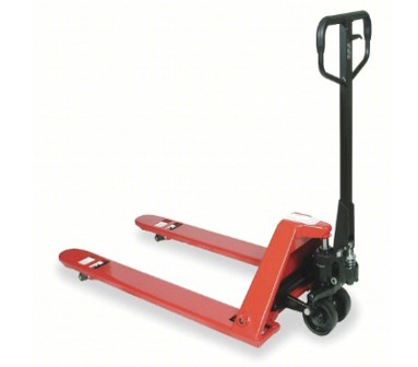 Dayton Low-Profile Manual Pallet Jack: 4,400 Lb Load Capacity, 48 In X 6 5/16 In, 20 1/2 In, Steel