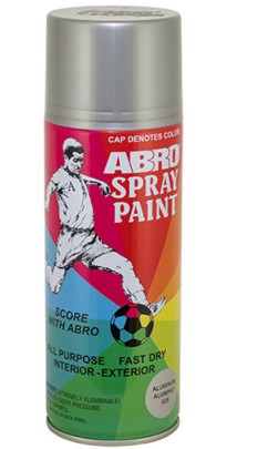 Abro Aluminum Spray Paint 400Ml