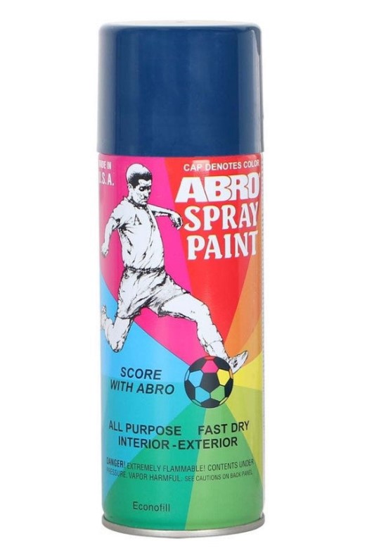 Abro Dark Blue Spray Paint 400Ml