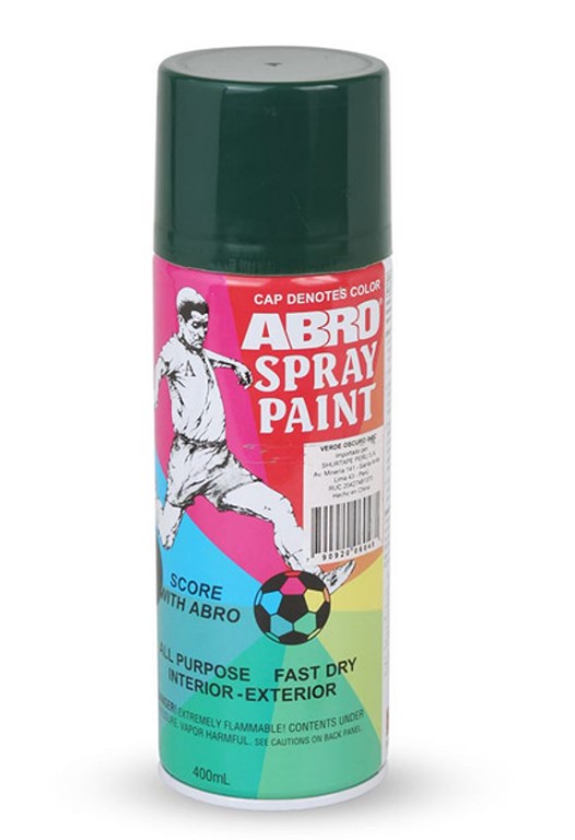 Abro Dark Green Spray Paint 400Ml