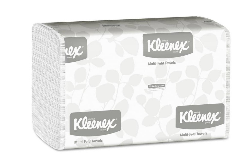 Kleenex 13253 Premiere Folded Towels, 9 2/5 X 12 2/5, White, 120 Per Pack (Case Of 25 Packs)