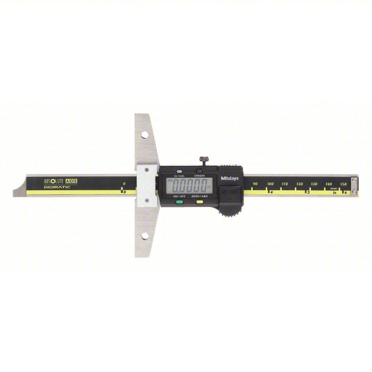 Mitutoyo 571-211-30 Blade Style Digital Depth Gauge, Rainge 0 In. To 6 In, 0-150Mm