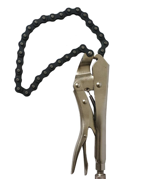 Macwork Locking Chain Clamp 9In.pliers Locking Grip Wrench Pipe Cutter Vice (19 In. Chain Clamps)