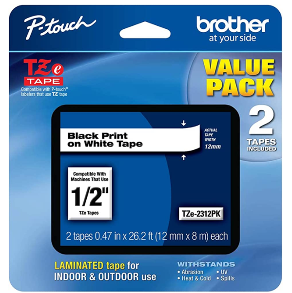 Brother Genuine P-Touch, Tze-231 2 Pack Tape