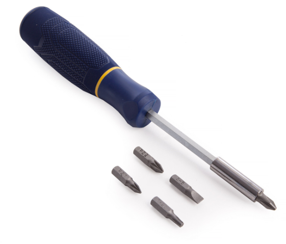 Irwin 2013287 5-In-1 Magnetic Screwdriver, Blue