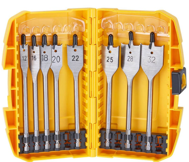 Dewalt Dt4842 Flat Wood Spade Bit Set 8 Piece
