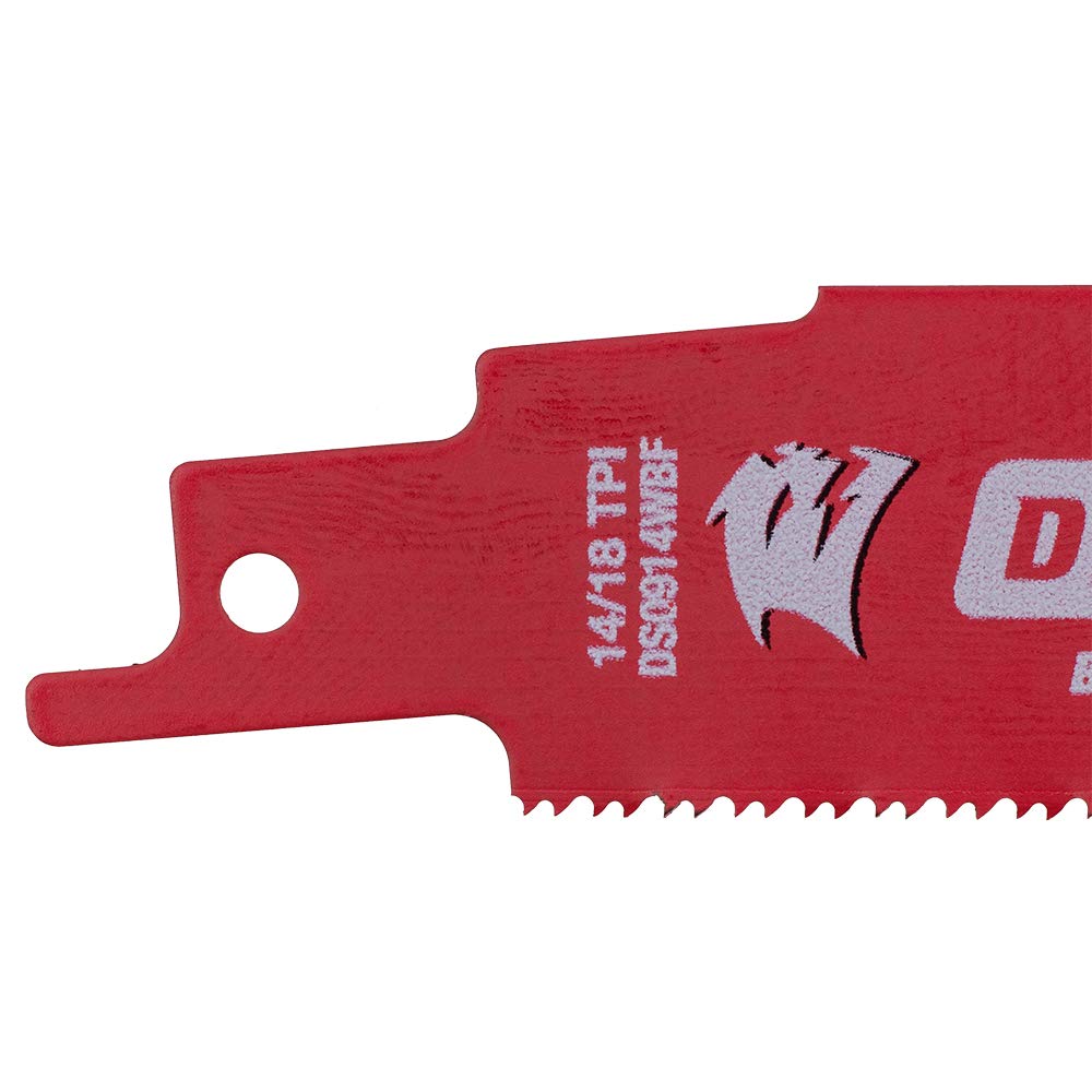 Diablo Bi-Metal Reciprocating Saw Blade for Medium Metal Cutting - Dual Tooth - 9" Length, 14/18 TPI, 15-Pack - DS0914BF15