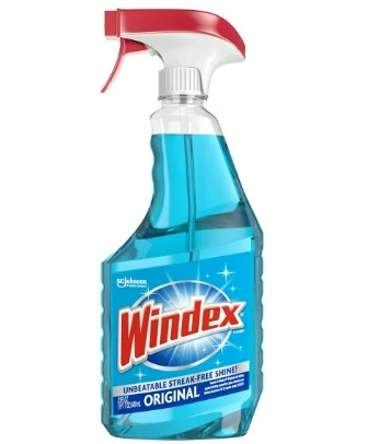 Windex Glass Cleaner, Original Blue, Spray Bottle, 23 Fl Oz