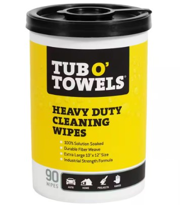 Tub O' Towels Heavy Duty Cleaning Wipes