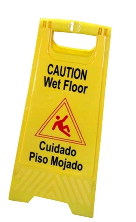 Winco Wet Floor Caution Sign