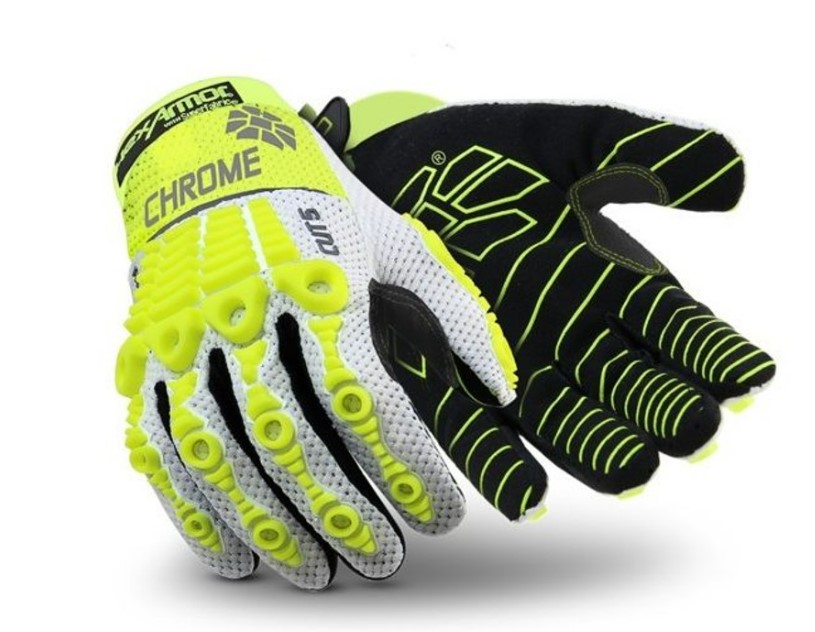 Hexarmor Chrome Oasis Hi-Vis Hexvent Heavy Duty Gloves Model 4030