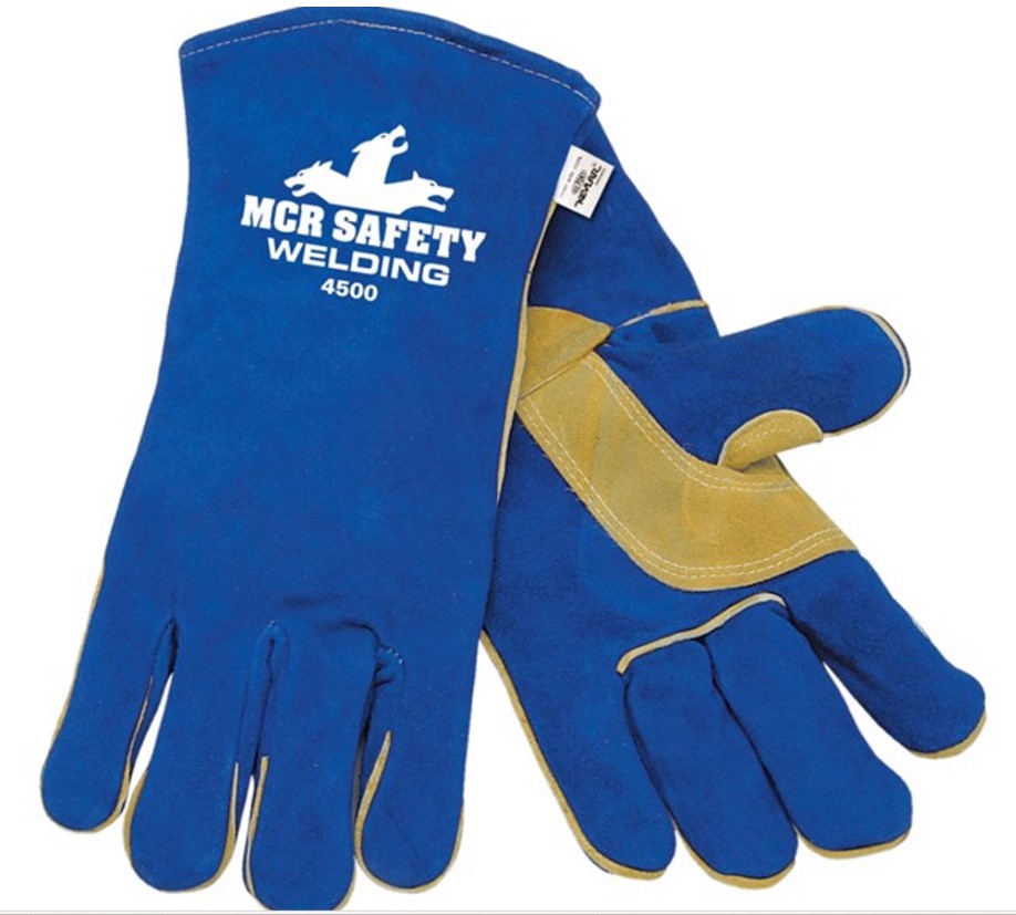 Mcr Safety Welding Gloves Blue