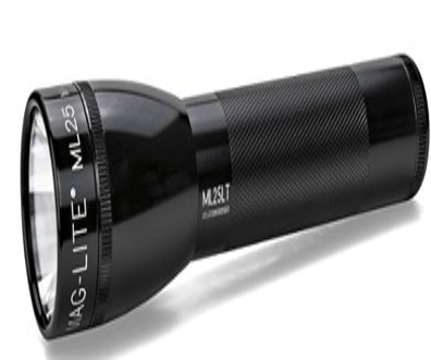 2 Cell Maglight Led Flash Light Black 177 Lumens