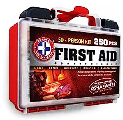 50 Person First Aid All Purpose Kit 250 Pcs