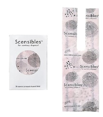 50 Sensibles Scented Feminine Hygiene Disposal Bags