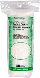 Assured Round Cotton Pads 80s