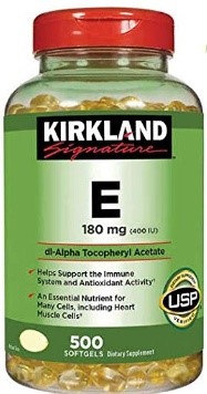 Kirkland Vitamin E 180mg 2 bottles of 500s