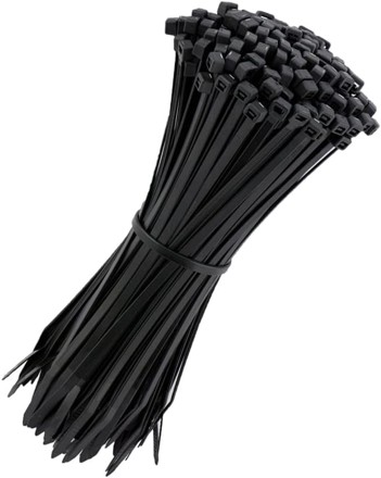 Ties-11In Black 100Pk