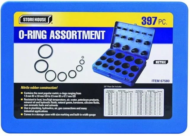 O-Ring Assortment 397 Pc