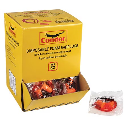 Condor Earplugs – 200-Pack Noise Reduction Plugs