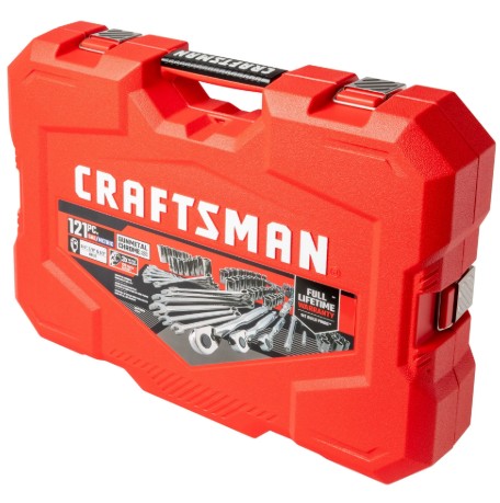 Craftsman 121-Piece Gunmetal Chrome Mechanics Tool Set