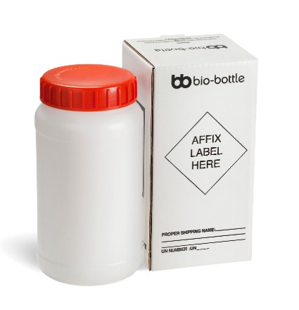 White Bio Bottle with Red Cover