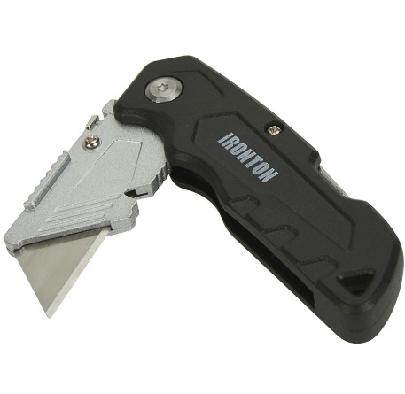 Ironton Utility Knife – 3-Blade Quick-Open