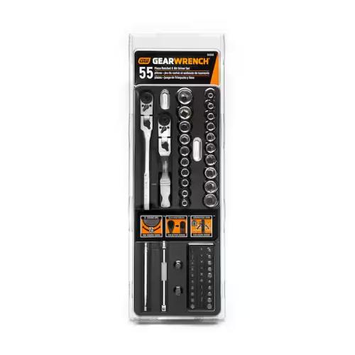 GearWrench 81039 55-Piece Ratchet & Socket Set