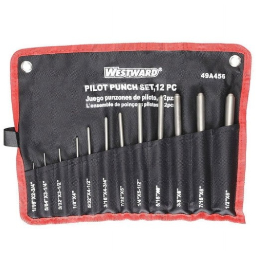 Westward 49A456 12-Piece Pilot Punch Set