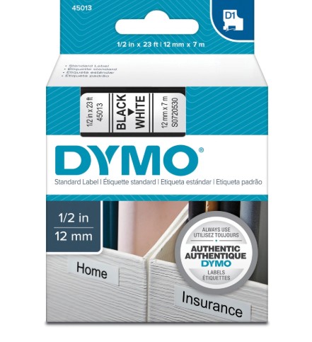 DYMO D1 Label Maker Cartridge – Black on White