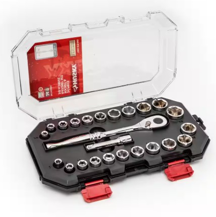 Husky 54-Piece SAE & Metric Socket Set – 3/8" Drive