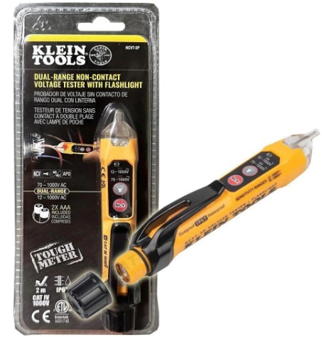 Voltage Tester with Flashlight – 12V–1000V