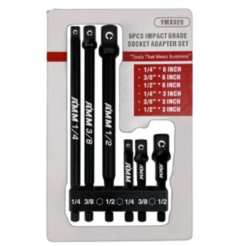 6-Piece Impact Grade Socket Adapter Set