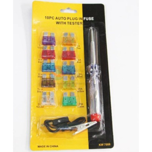 Auto Plug-in Fuse Set – 10-Piece