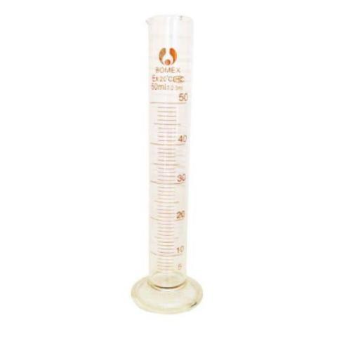 Bomex Measuring Cylinder – 50ml Borosilicate Glass