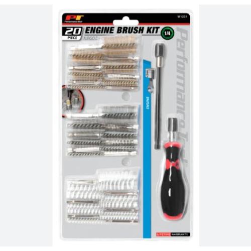 Performance Tool W1231 Engine Brush Set – 20-Piece