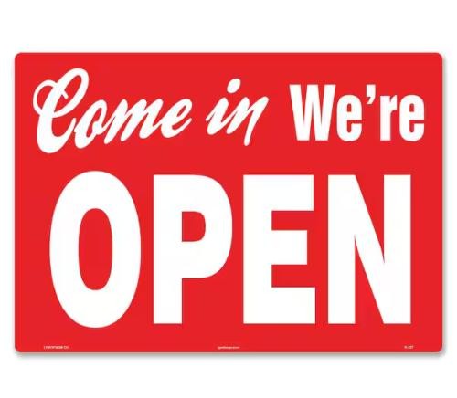 “Open/Close” Door Sign