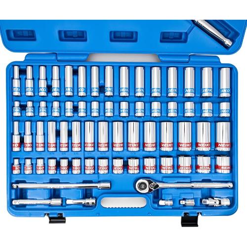 Neiko 68?Piece ½? Drive Socket & Ratchet Kit