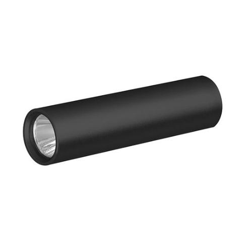 LED Black Cylindrical Flashlight