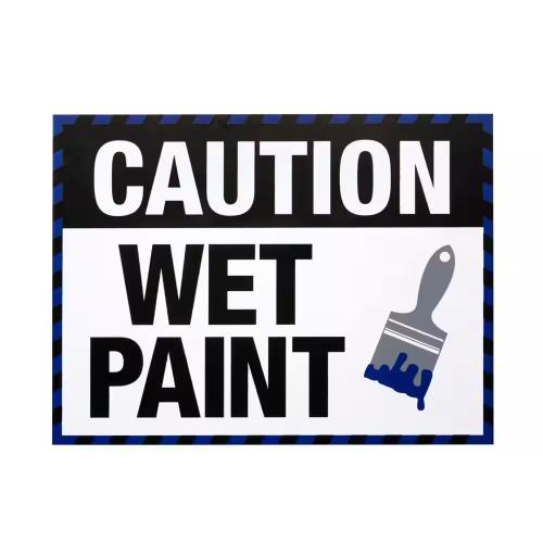 Everbilt 9" x 12" Plastic Wet Paint Safety Sign